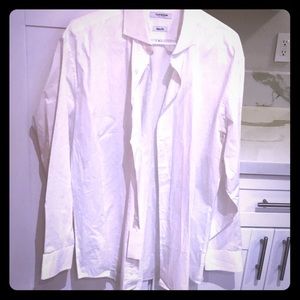 NWT. White long sleeve button down dress shirt